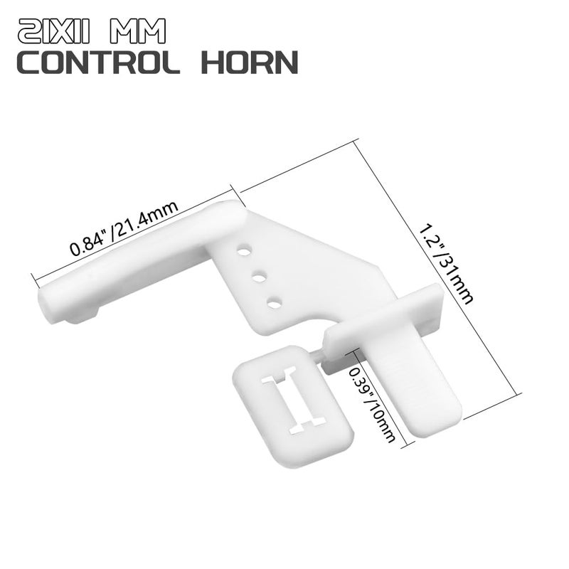 WMYCONGCONG 10 PCS 1.2x260mm Steel Pushrod Parts + 10 PCS Nylon Micro Control Horns 20x11mm 4 Holes for RC Airplane Plane DIY Parts - Image 4